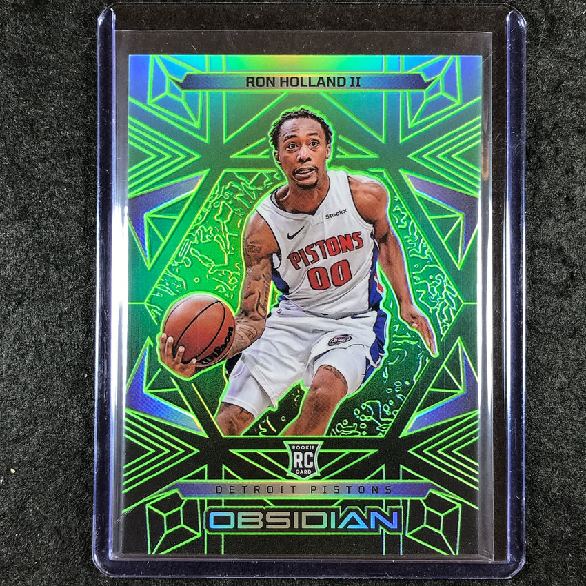 2024-25 Obsidian RON HOLLAND II Rookie Base Jade Flood 19/25 #164