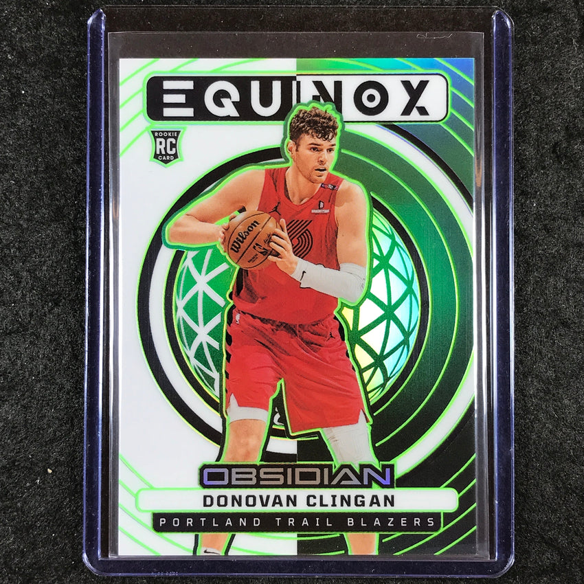 2024-25 Obsidian DONOVAN CLINGAN Equinox Rookie Jade Flood 1/25 #5