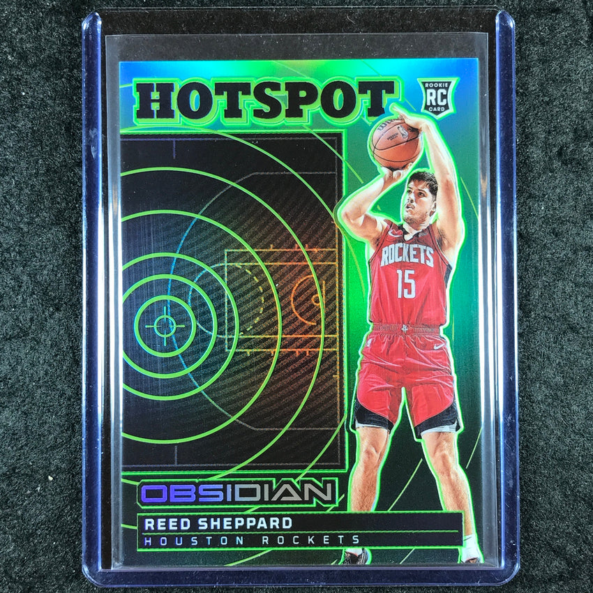 2024-25 Obsidian REED SHEPPARD Hotspot Rookie Jade Flood 6/25 #2