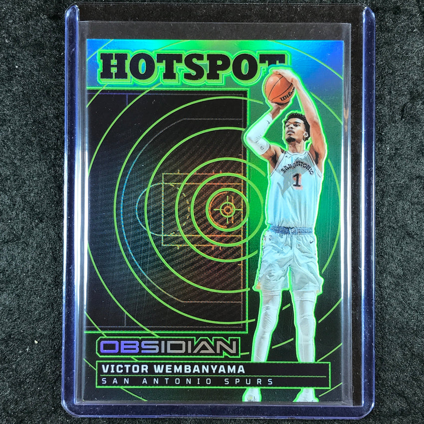 2024-25 Obsidian VICTOR WEMBANYAMA Hotspot Jade Flood 14/25 #8