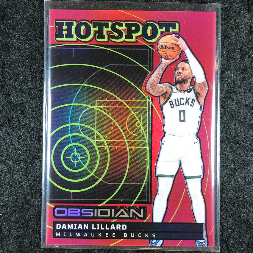 2024-25 Obsidian DAMIAN LILLARD Hotspot Red Flood #1