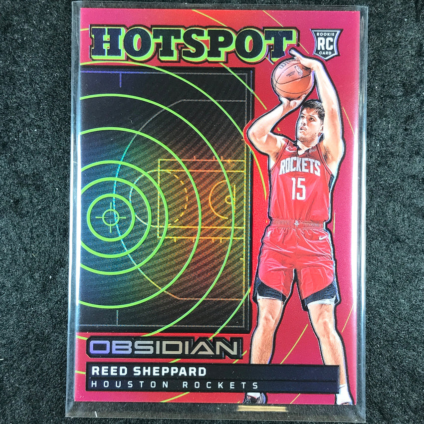 2024-25 Obsidian REED SHEPPARD Hotspot Rookie Red Flood #2