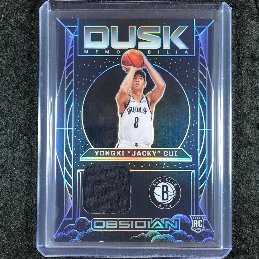 2024-25 Obsidian YONGXI "JACKY" CUI Dusk Memorabilia Rookie Jersey Relic #YJC