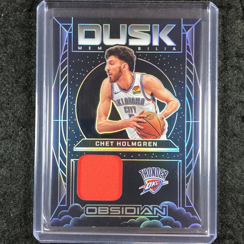 2024-25 Obsidian CHET HOLMGREN Dusk Memorabilia Jersey Relic 1/93