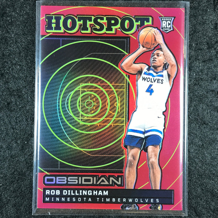 2024-25 Obsidian ROB DILLINGHAM Hotspot Rookie Red Flood #3