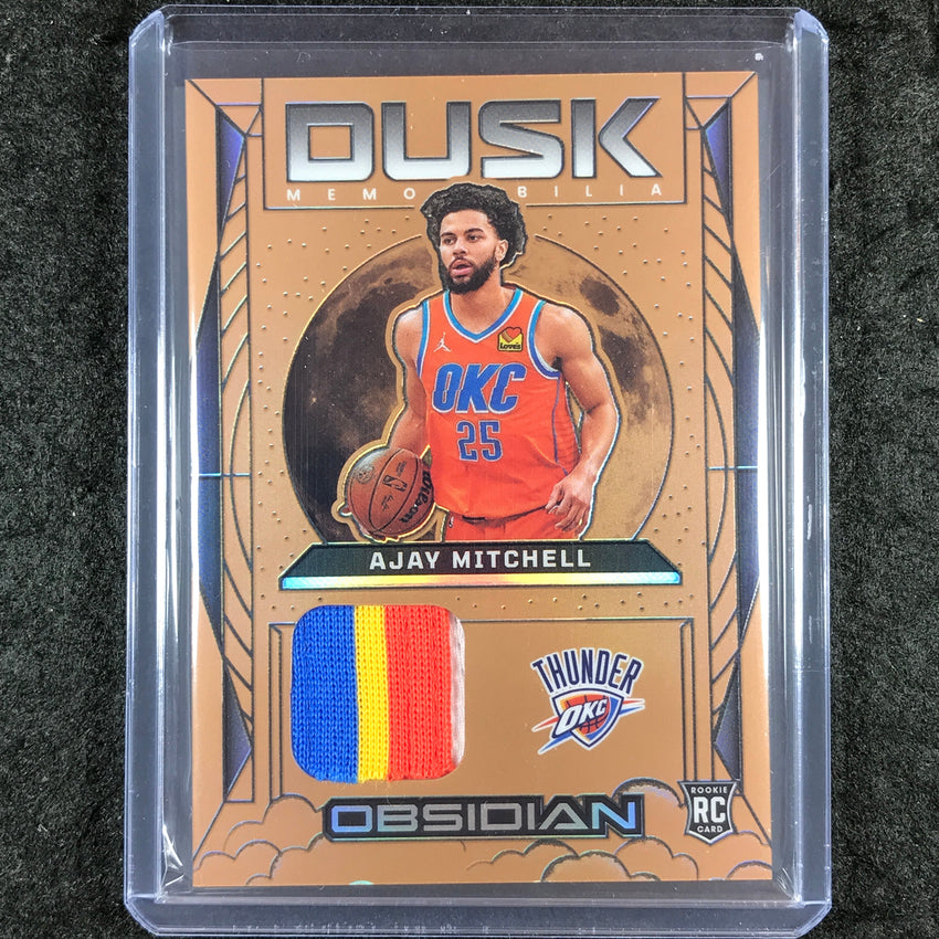 2024-25 Obsidian AJAY MITCHELL Dusk Memorabilia Rookie Patch Relic Bronze 12/60