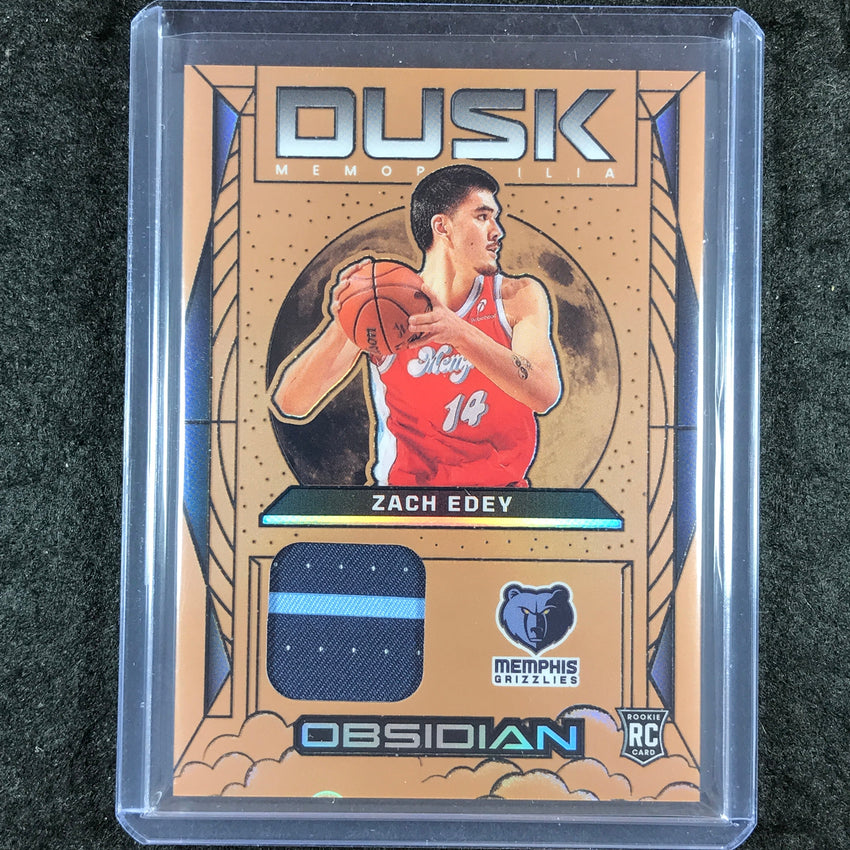 2024-25 Obsidian ZACH EDEY Dusk Memorabilia Rookie Patch Relic Bronze 26/60