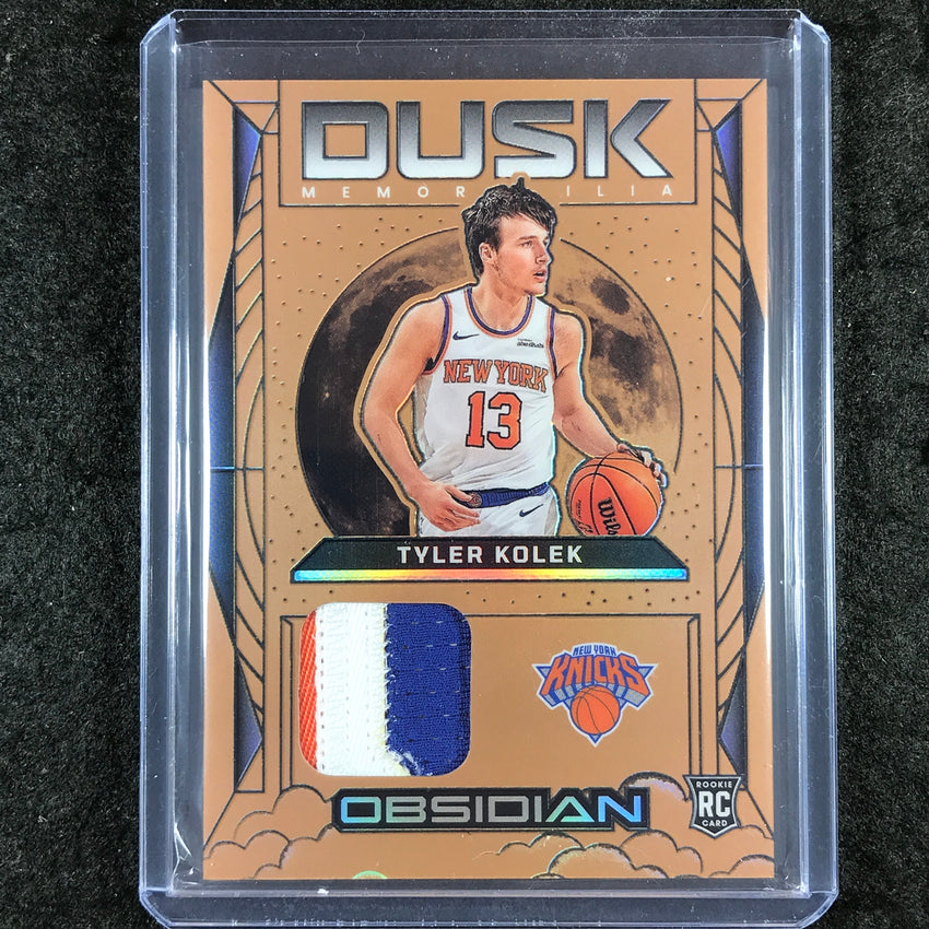 2024-25 Obsidian TYLER KOLEK Dusk Memorabilia Rookie Patch Relic Bronze 37/60