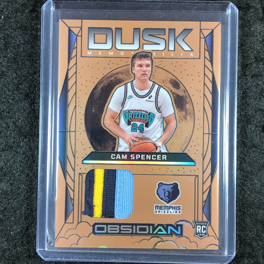 2024-25 Obsidian CAM SPENCER Dusk Memorabilia Rookie Patch Relic Bronze 4/60