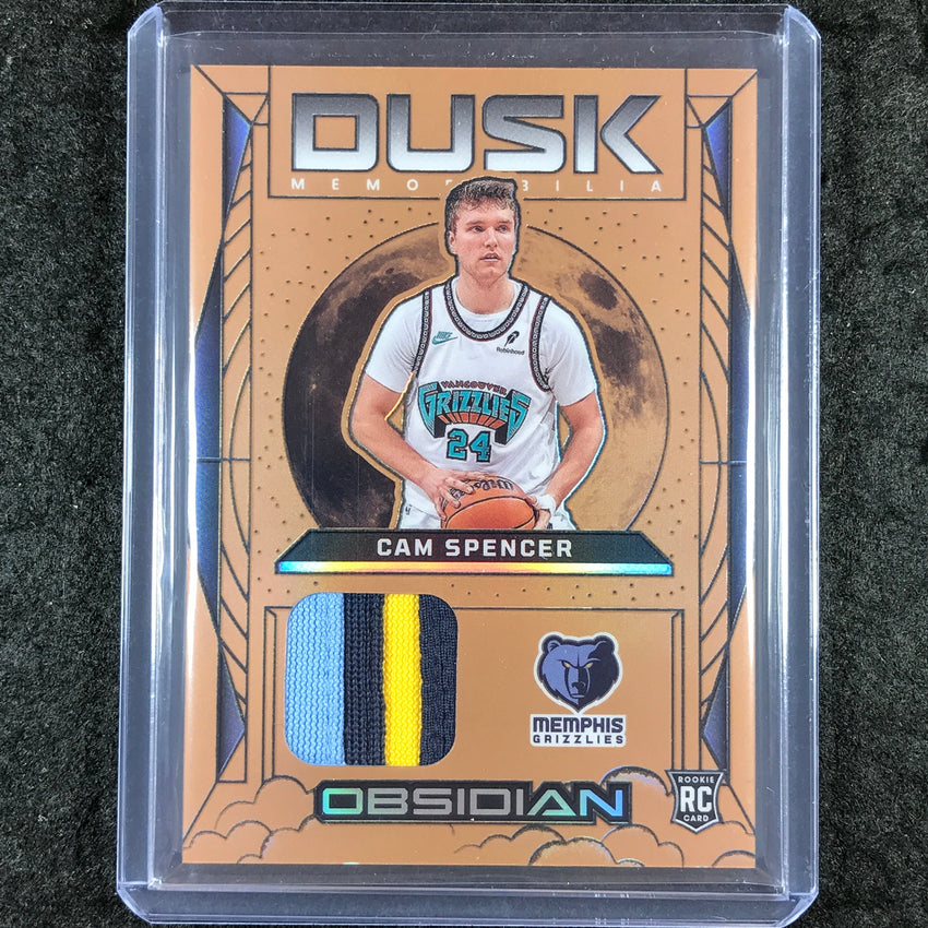 2024-25 Obsidian CAM SPENCER Dusk Memorabilia Rookie Patch Relic Bronze 9/60