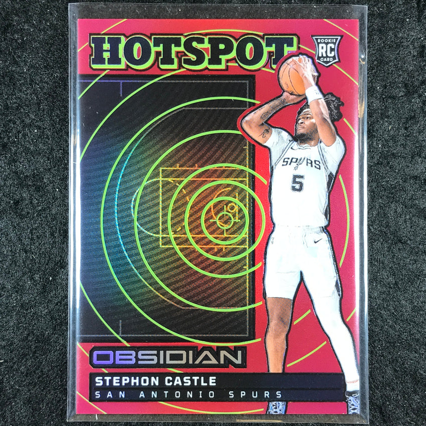 2024-25 Obsidian STEPHON CASTLE Hotspot Rookie Red Flood #6