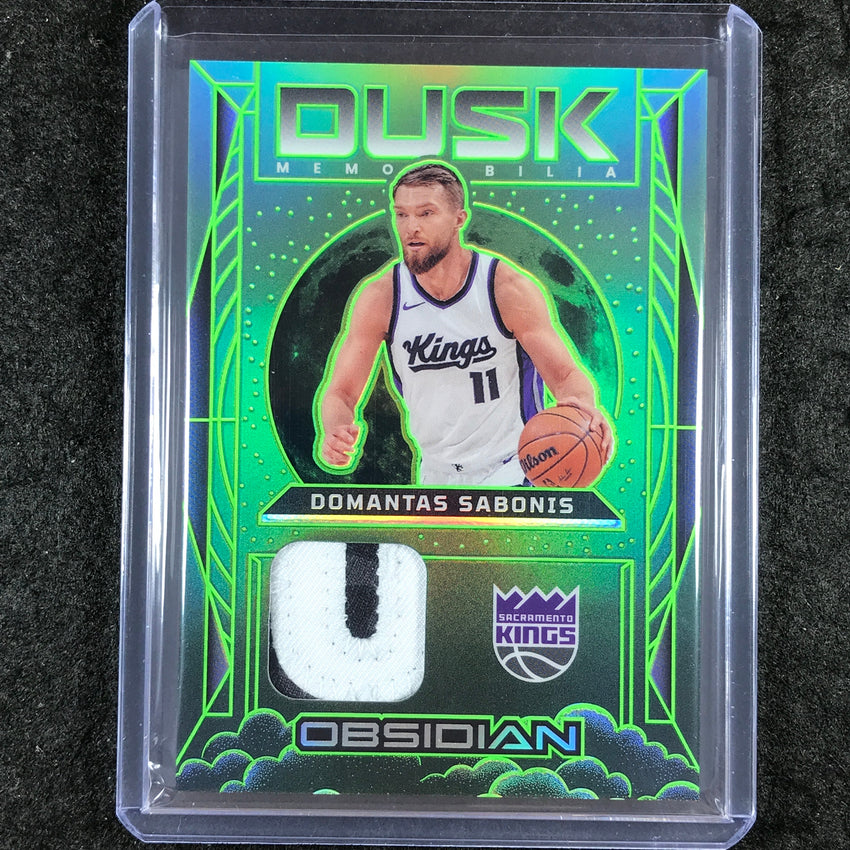 2024-25 Obsidian DOMANTAS SABONIS Dusk Memorabilia Rookie Patch Relic Jade 11/25