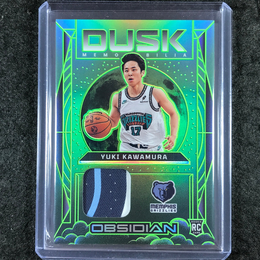2024-25 Obsidian YUKI KAWAMURA Dusk Memorabilia Rookie Patch Relic Jade 11/25