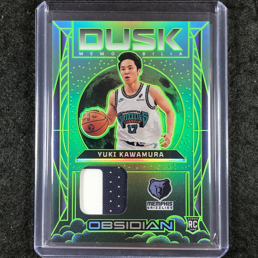 2024-25 Obsidian YUKI KAWAMURA Dusk Memorabilia Rookie Patch Relic Jade 5/25