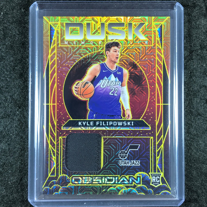 2024-25 Obsidian KYLE FILIPOWSKI Dusk Memorabilia Rookie Patch Molten Mojo 3/10