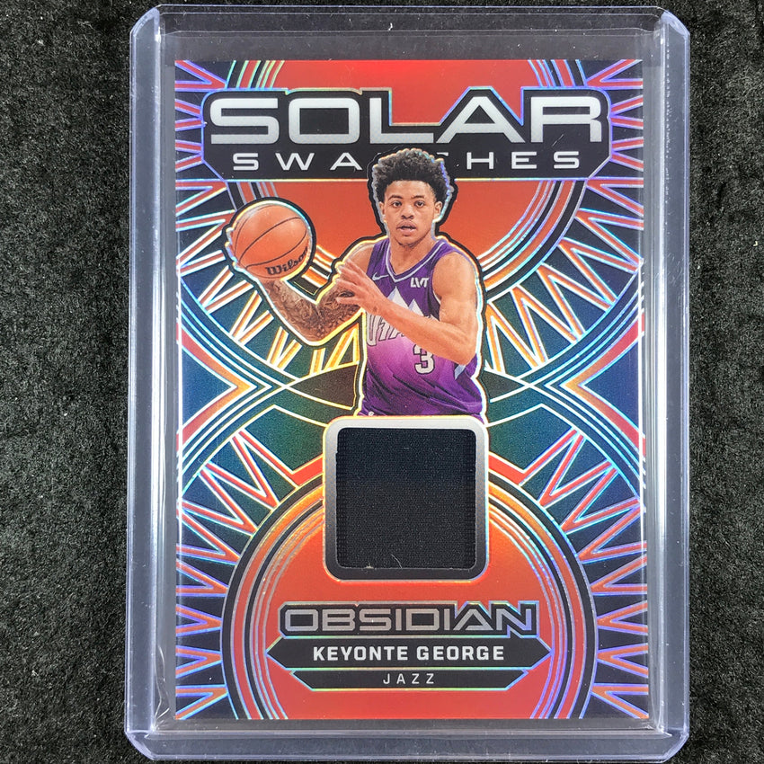2024-25 Obsidian KEYONTE GEORGE Solar Swatches Jersey Relic #KEY