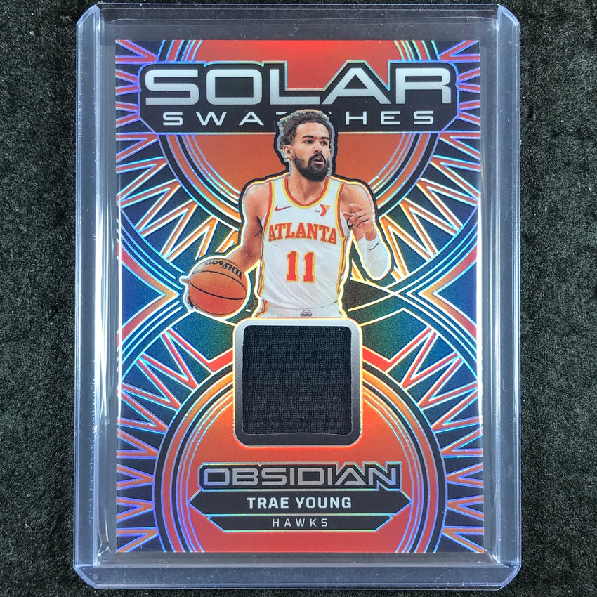 2024-25 Obsidian TRAE YOUNG Solar Swatches Jersey Relic #TRA