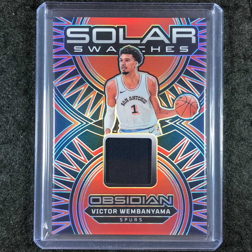 2024-25 Obsidian VICTOR WEMBANYAMA Solar Swatches Jersey Relic #WEM