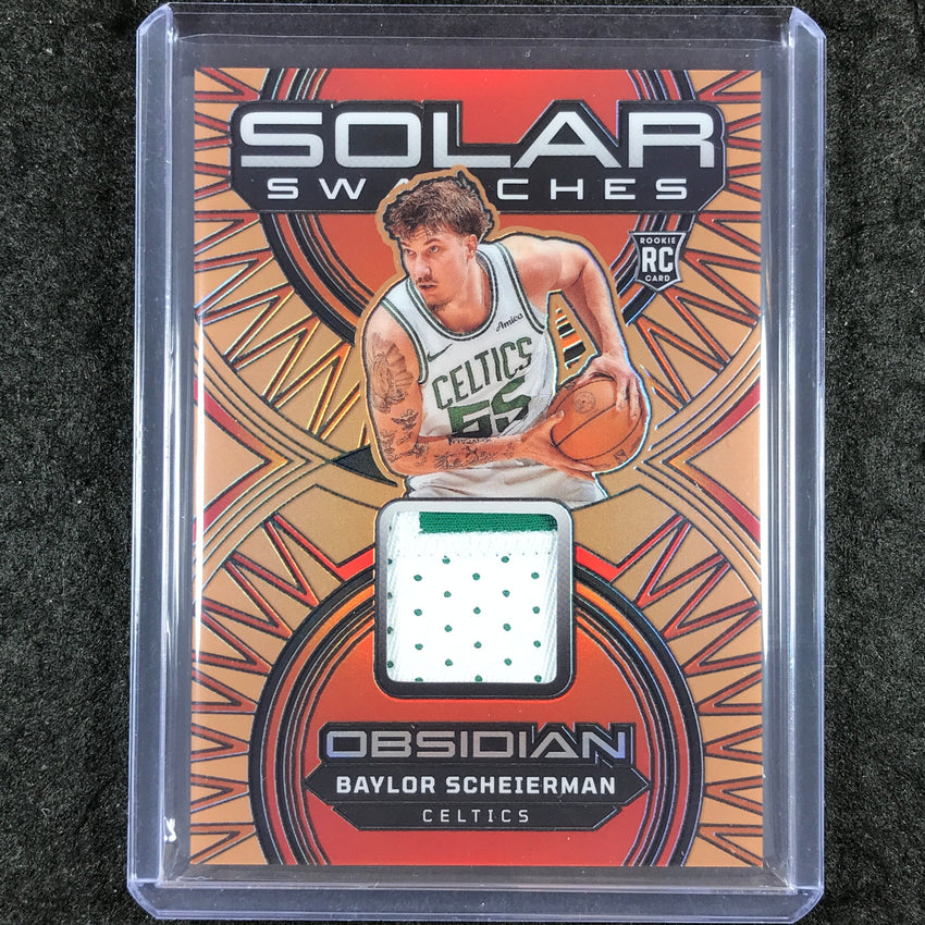 2024-25 Obsidian BAYLOR SCHEIERMAN Solar Swatches Rookie Patch Relic Bronze 1/60