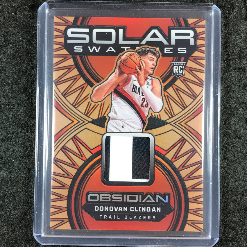 2024-25 Obsidian DONOVAN CLINGAN Solar Swatches Rookie Patch Relic Bronze 21/60