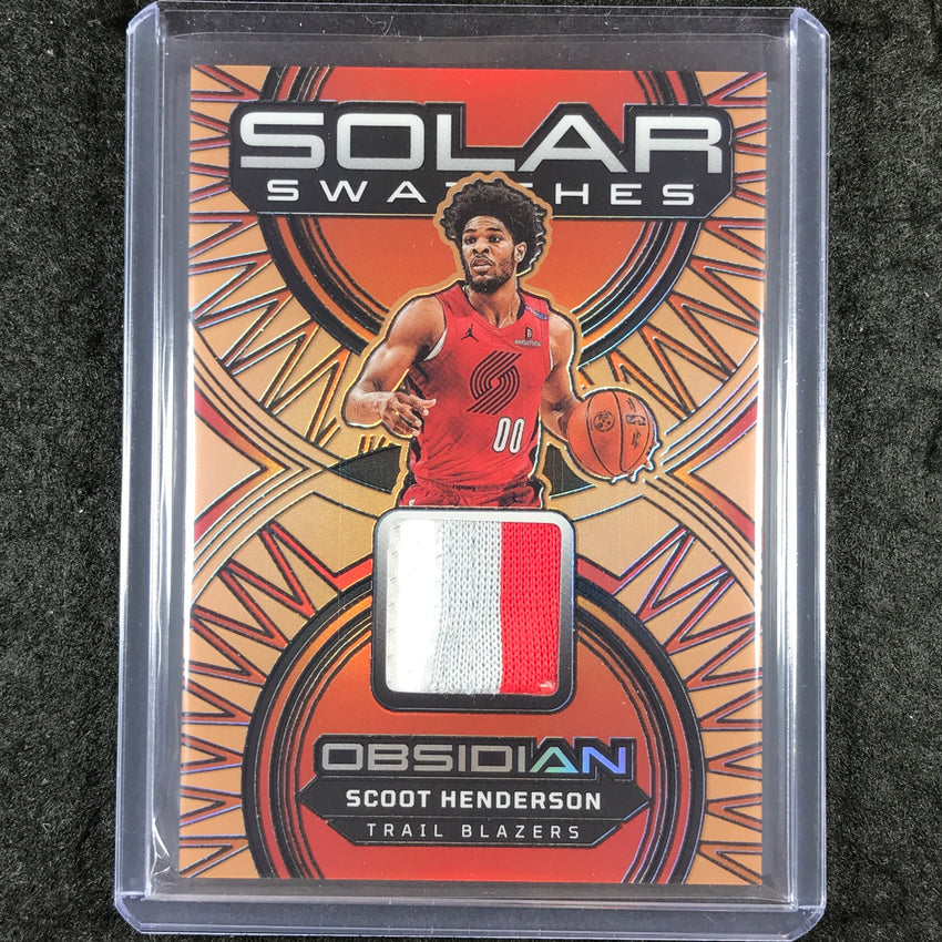2024-25 Obsidian SCOOT HENDERSON Solar Swatches Patch Relic Bronze 20/20