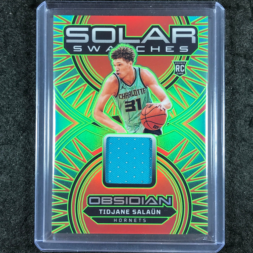 2024-25 Obsidian TIDJANE SALAUN Solar Swatches Rookie Patch Relic Jade 4/25