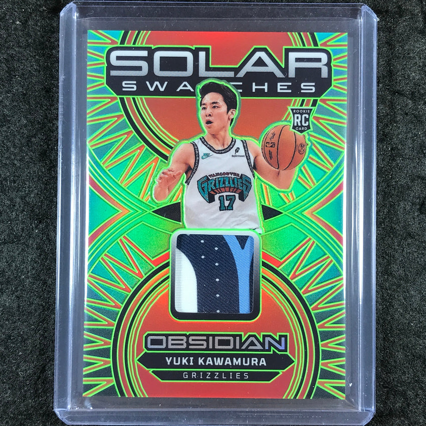 2024-25 Obsidian YUKI KAWAMURA Solar Swatches Rookie Patch Relic Jade 17/25