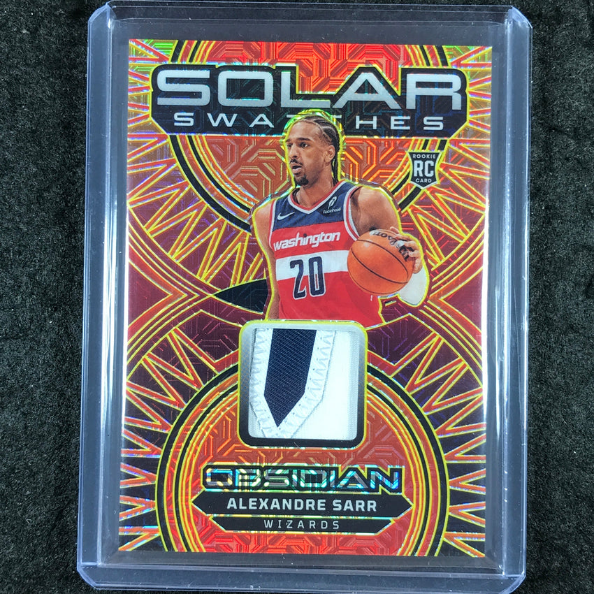 2024-25 Obsidian ALEXANDRE SARR Solar Swatches Rookie Patch Molten Mojo 5/10