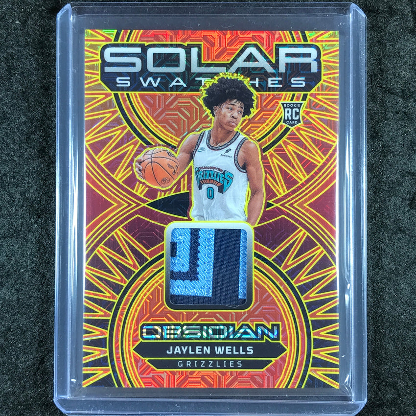 2024-25 Obsidian JAYLEN WELLS Solar Swatches Rookie Patch Relic Molten Mojo 3/10