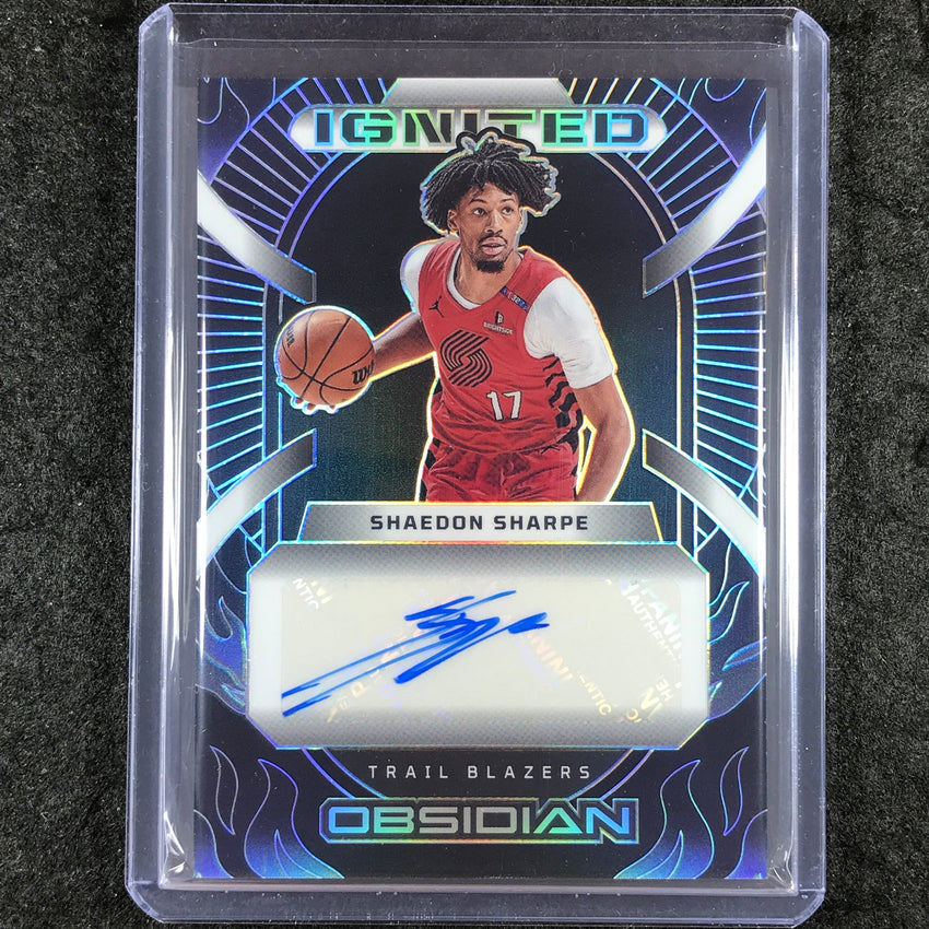 2024-25 Obsidian SHAEDON SHARPE Ignited Signatures Auto 10/25