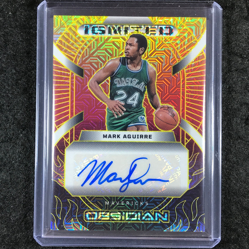 2024-25 Obsidian MAKR AGUIRRE Ignited Signatures Auto Molten Mojo 4/10