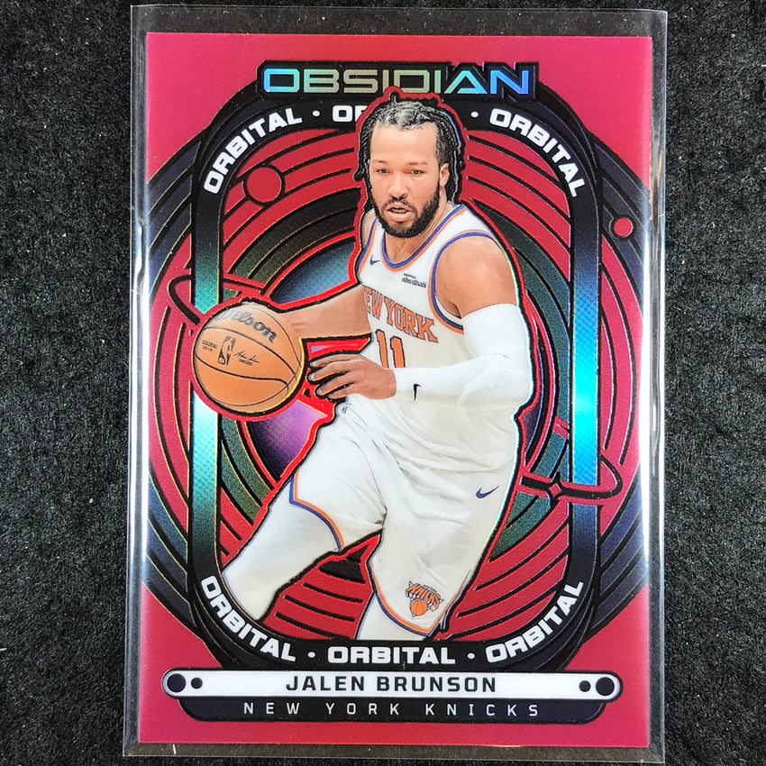 2024-25 Obsidian JALEN BRUNSON Orbital Red Flood #4