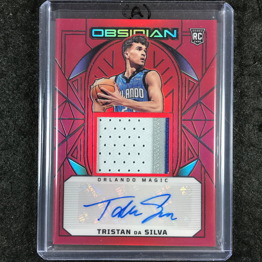 2024-25 Obsidian TRISTAN DA SILVA Rookie Patch Auto Red Flood #201 (A)