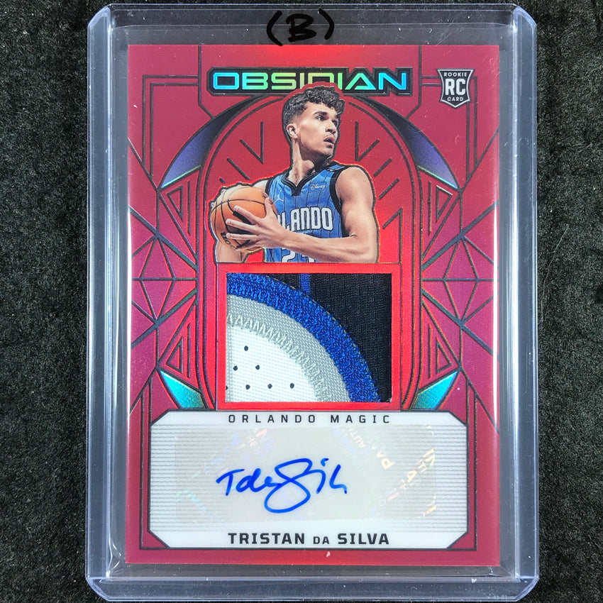 2024-25 Obsidian TRISTAN DA SILVA Rookie Patch Auto Red Flood #201 (B)