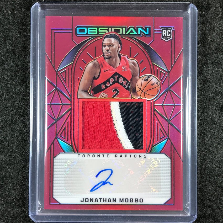 2024-25 Obsidian JONATHAN MOGBO Rookie Patch Auto Red Flood #212