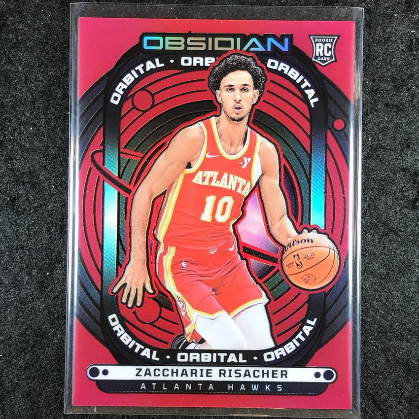 2024-25 Obsidian ZACCHARIE RISACHER Orbital Rookie Red Flood #8