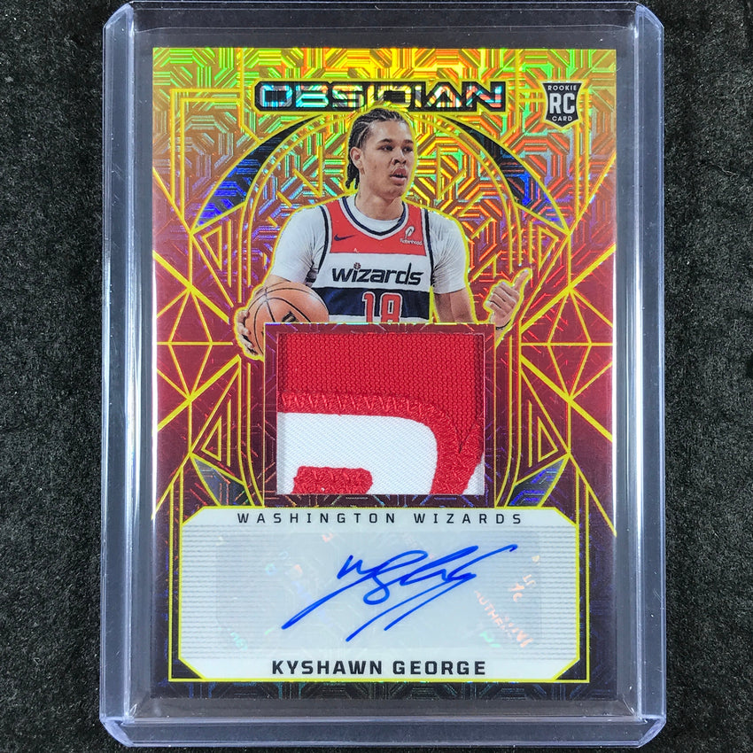 2024-25 Obsidian KYSHAWN GEORGE Rookie Patch Auto Molten Mojo 10/10