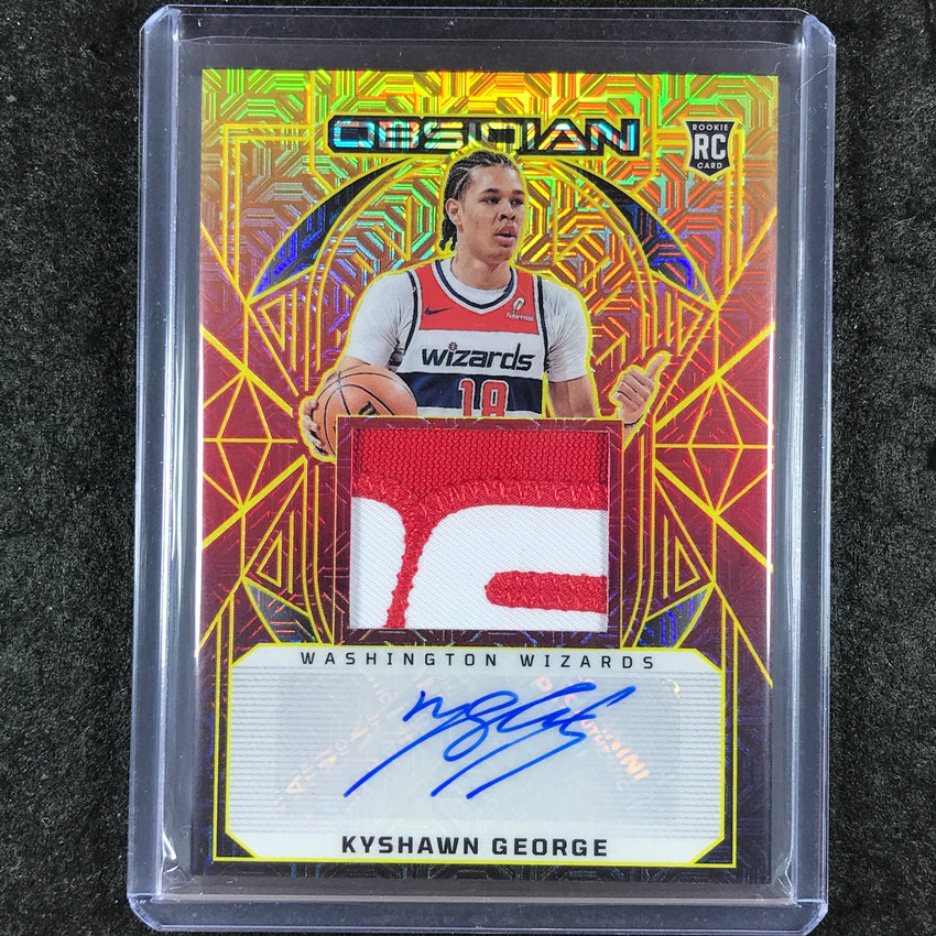 2024-25 Obsidian KYSHAWN GEORGE Rookie Patch Auto Molten Mojo 8/10