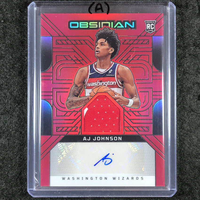 2024-25 Obsidian AJ JOHNSON Rookie Patch Ink Auto Red Flood #AJJ (A)
