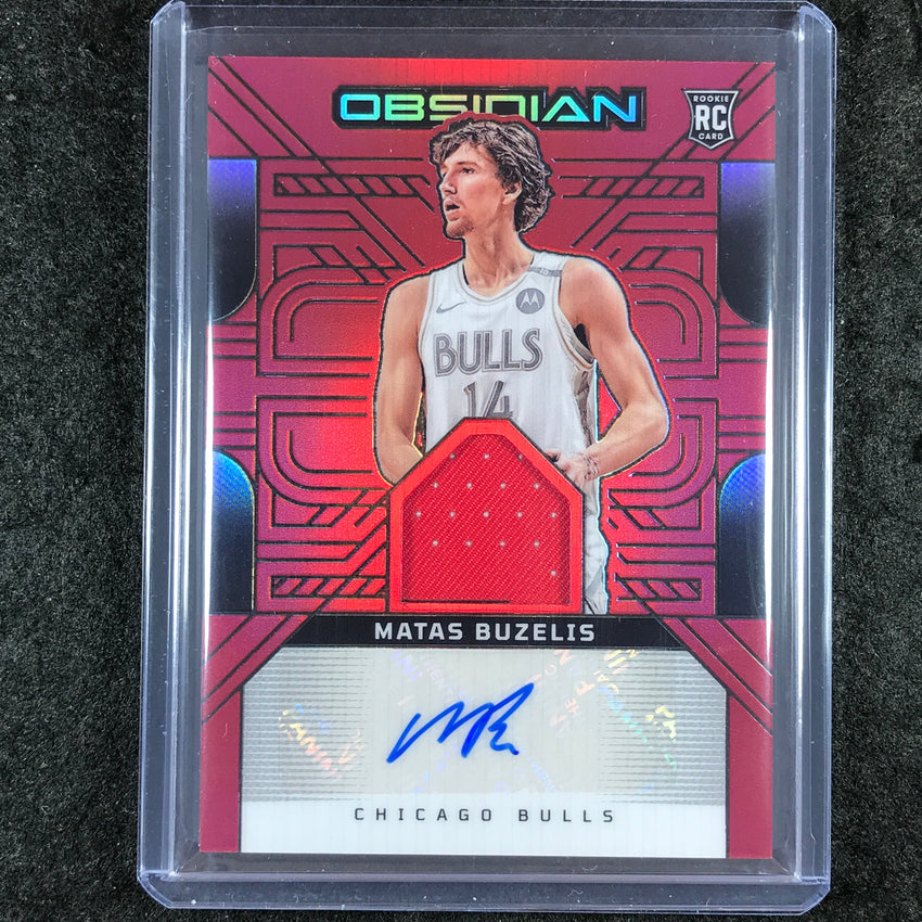 2024-25 Obsidian MATAS BUZELIS Rookie Patch Ink Auto Red Flood #BUZ