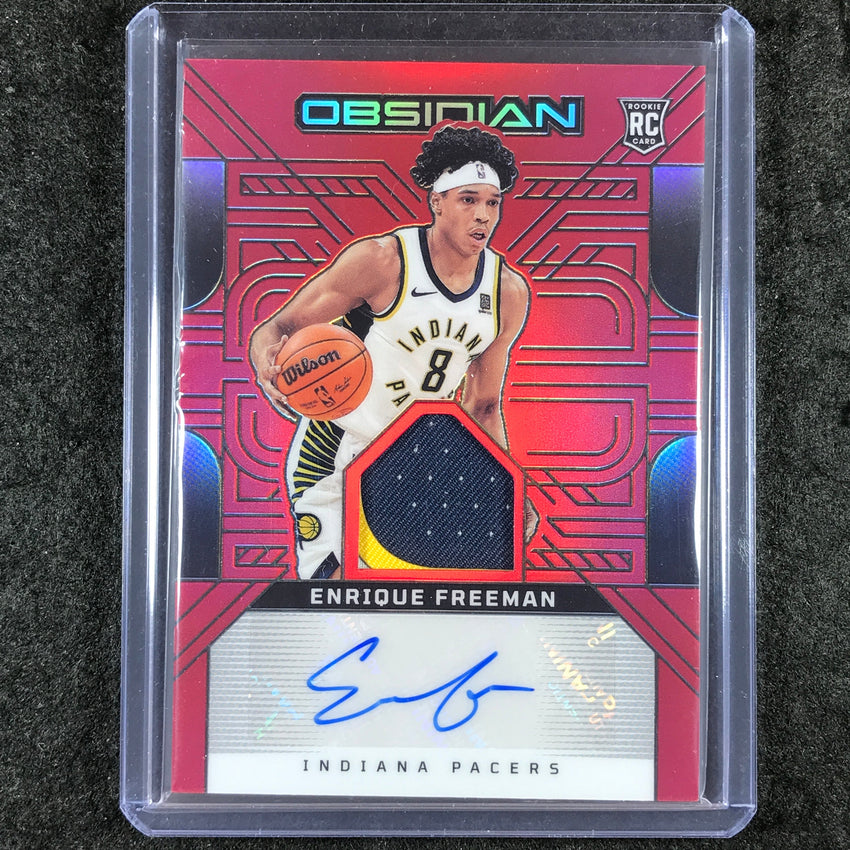 2024-25 Obsidian ENRIQUE FREEMAN Rookie Patch Ink Auto Red Flood #FRE
