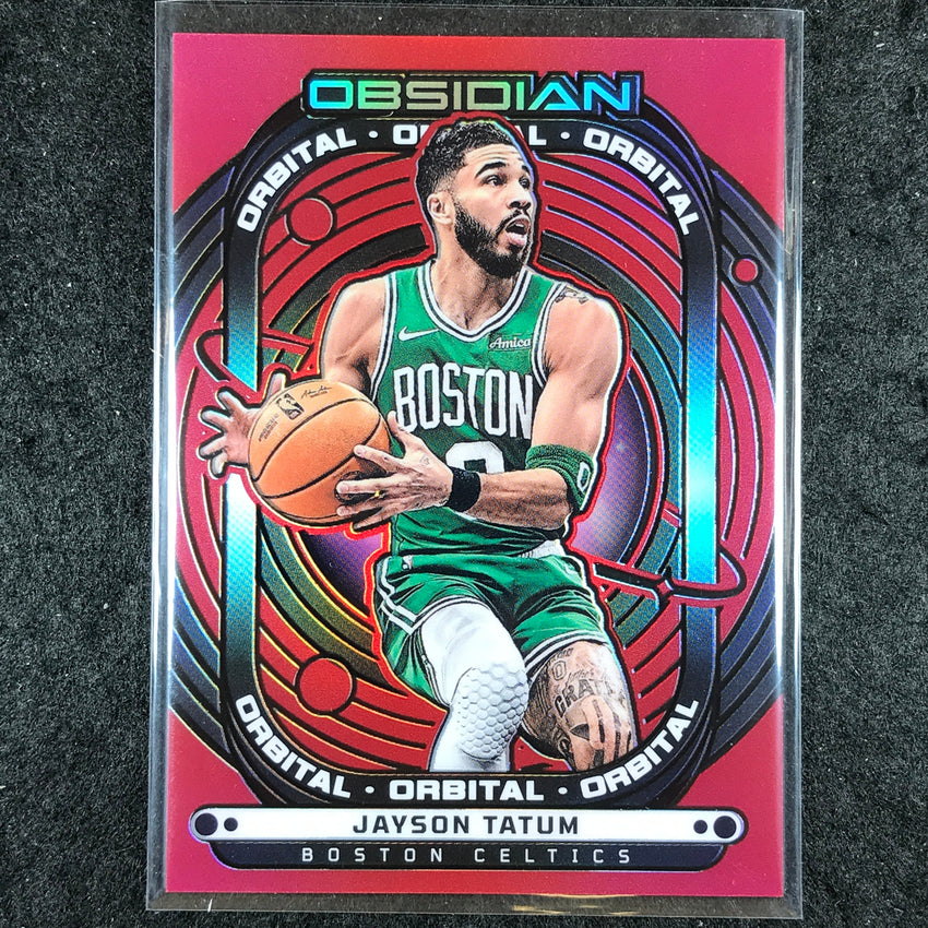 2024-25 Obsidian JAYSON TATUM Orbital Red Flood #12