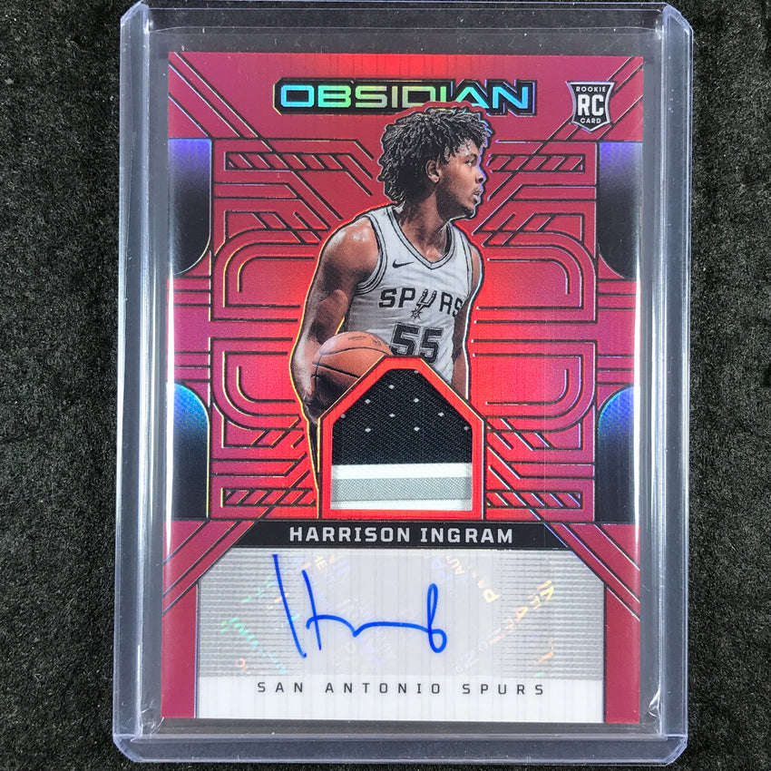 2024-25 Obsidian HARRISON INGRAM Rookie Patch Ink Auto Red Flood #HAR