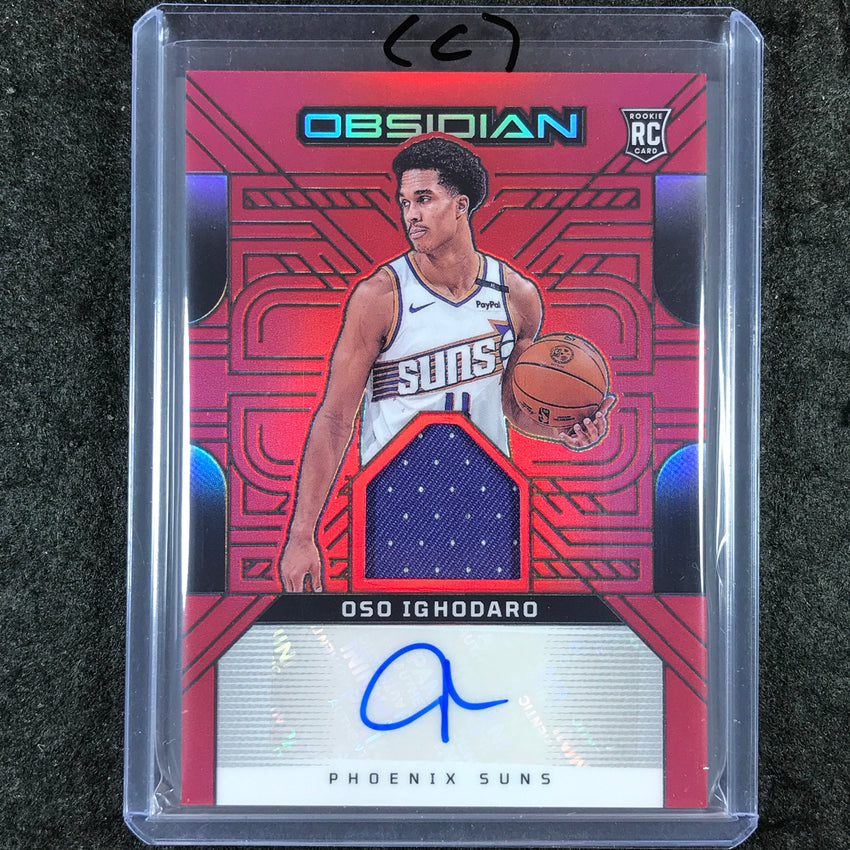 2024-25 Obsidian OSO IGHODARO Rookie Patch Ink Auto Red Flood #OSO (C)