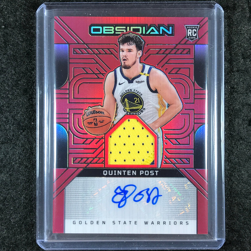2024-25 Obsidian QUINTEN POST Rookie Patch Ink Auto Red Flood #QUI