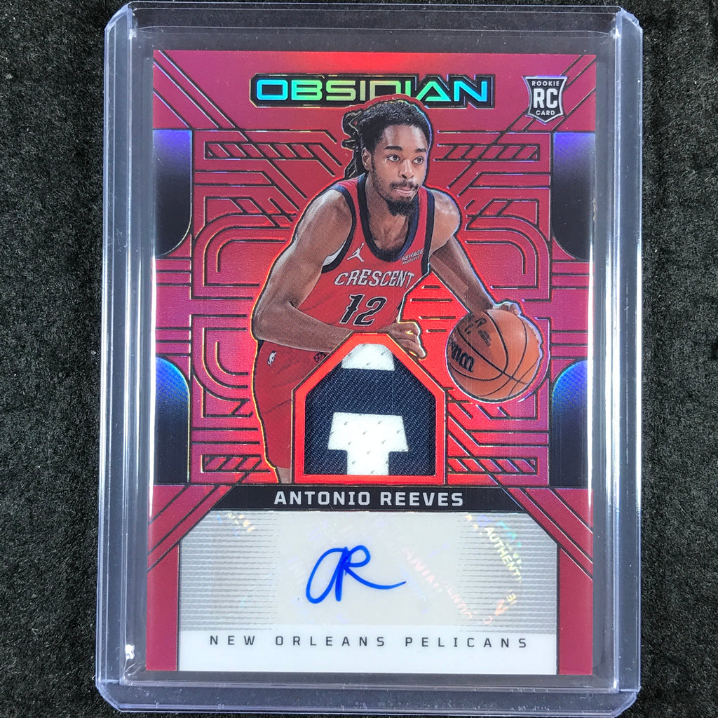 Patch Ree 2024-25 Obsidian ANTONIO REEVES Rookie Patch Ink Auto Red Flood #REE ...