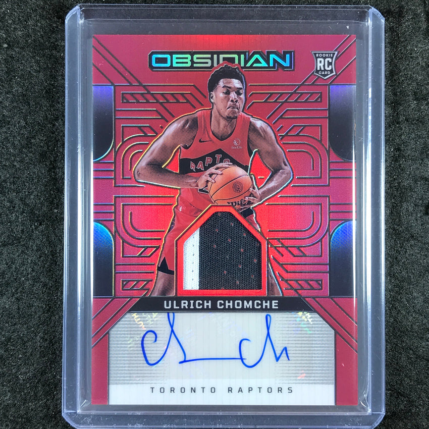 2024-25 Obsidian ULIRCH CHOMCHE Rookie Patch Ink Auto Red Flood #ULR