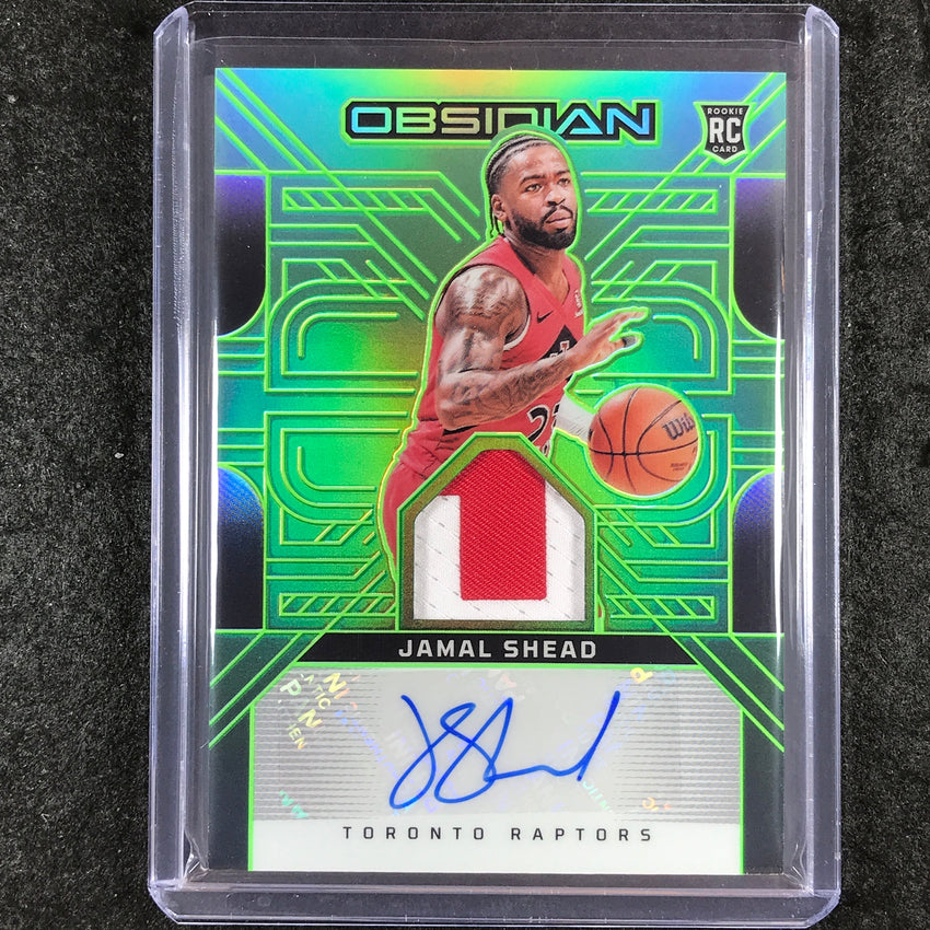 2024-25 Obsidian JAMAL SHEAD Rookie Patch Ink Auto Jade Flood 17/25