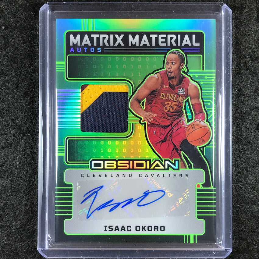 2024-25 Obsidian ISAAC OKORO Matrix Material Patch Auto Jade Flood 14/25