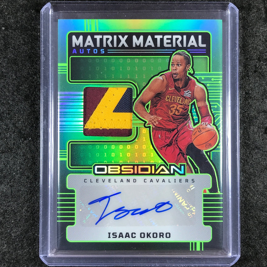 2024-25 Obsidian ISAAC OKORO Matrix Material Patch Auto Jade Flood 2/25